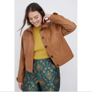 Anthropologie Faux Leather Jacket 3X